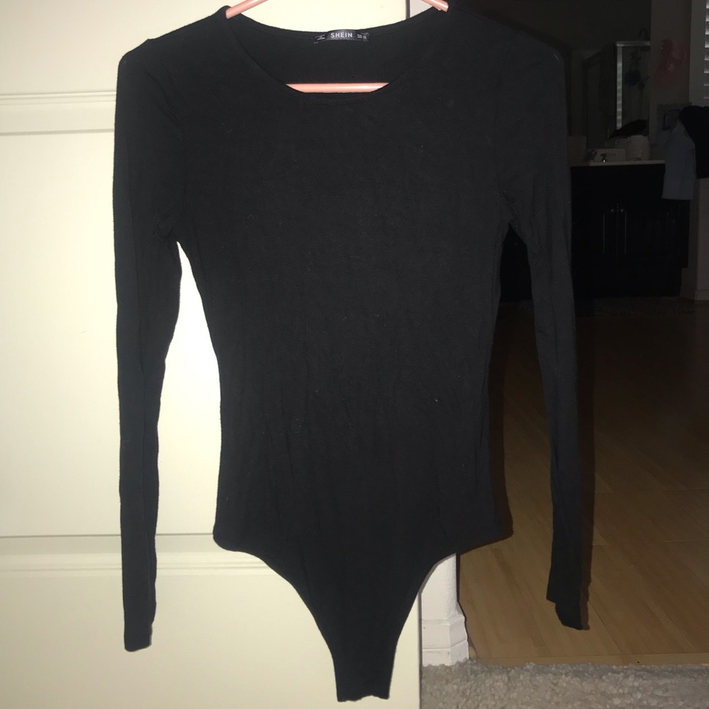 Simple Black Body Suit 🖤